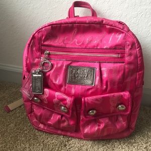 Hot Pink Coach Poppy Backpack